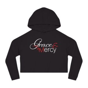 Grace and Mercy Women’s Cropped Hooded Sweatshirt