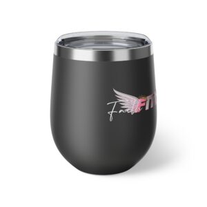 Faith Fits Pink Logo – Copper Vacuum Insulated Cup, 12oz