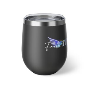 Faith Fits Blue Logo – Copper Vacuum Insulated Cup, 12oz