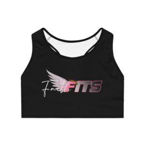 Faith Fits Sports Bra – Pink