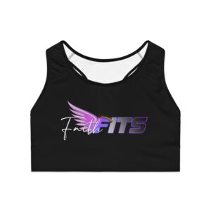 Faith Fits Sports Bra – Purple