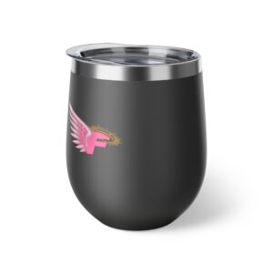 Faith Fits Pink Logo – Copper Vacuum Insulated Cup, 12oz